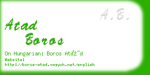 atad boros business card